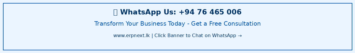 Contact Us on WhatsApp - ERPNext Solutions